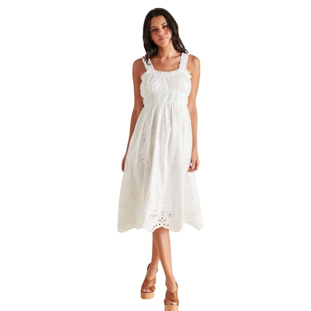 Steve Madden HARMONY DRESS MAXI WHITE Size S